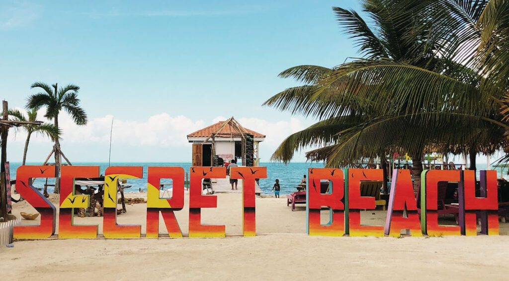 Secret Beach in Ambergris Caye Belize